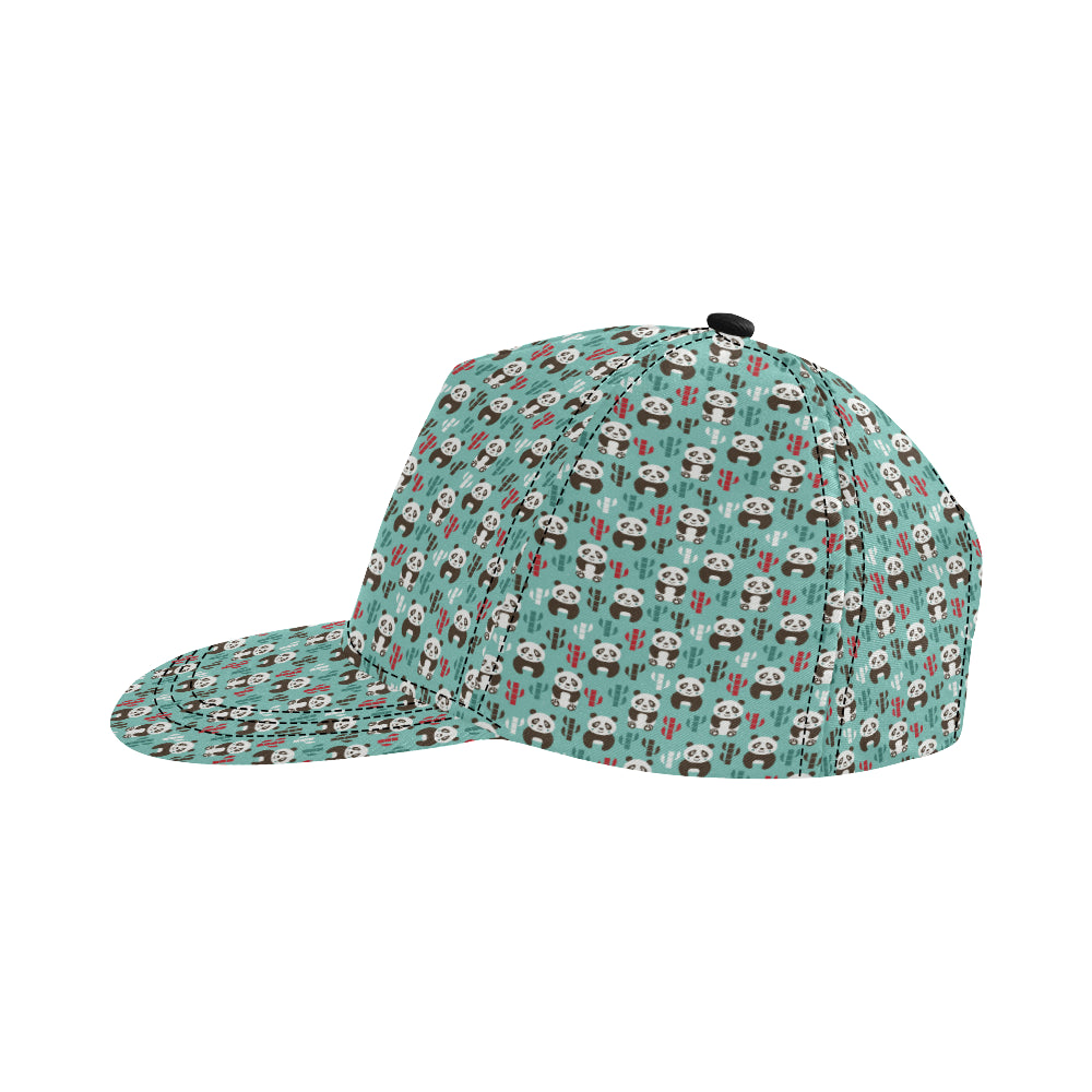 Panda Bear Cute Themed Print Snapback Cap