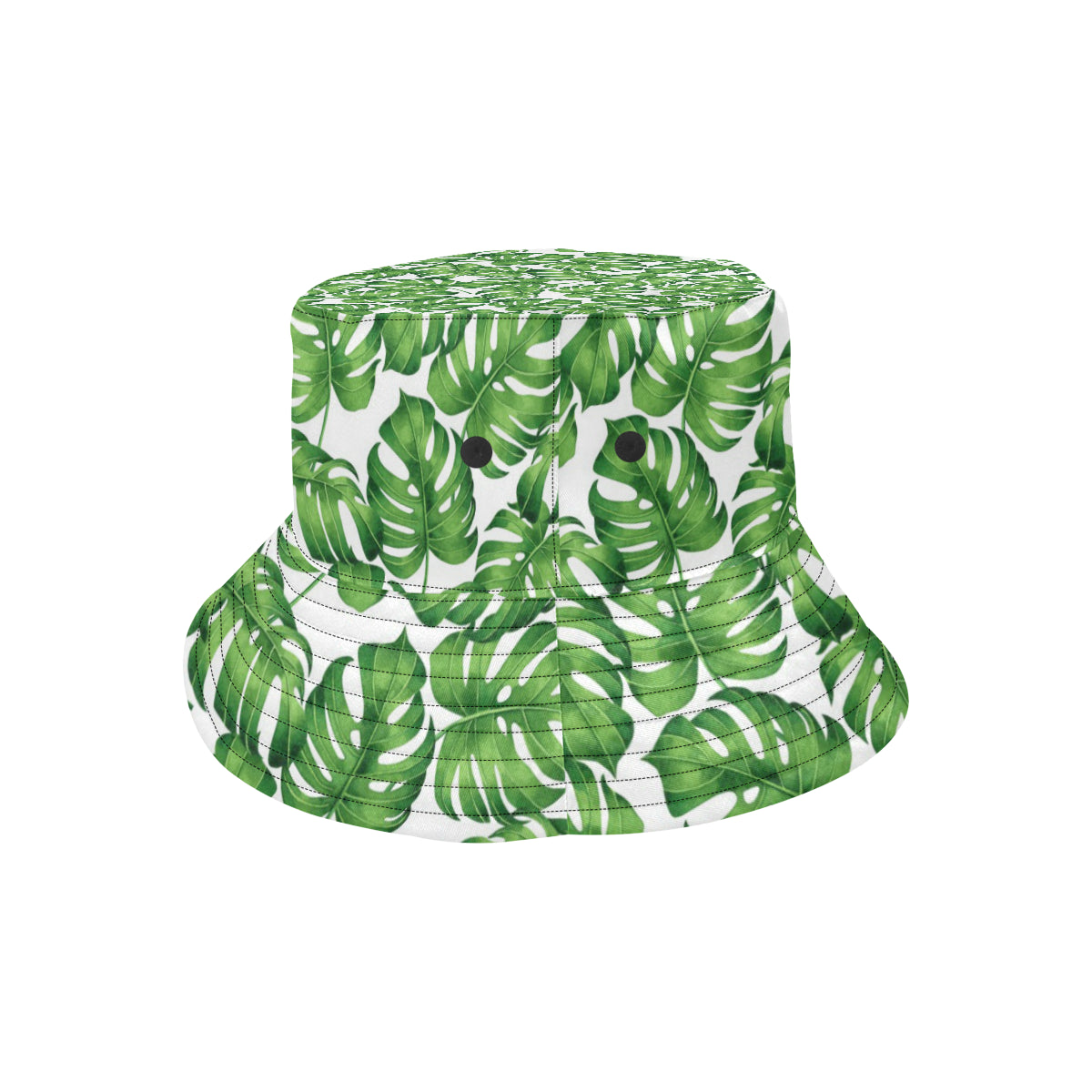 Palm Leaves Pattern Print Design PL08 Unisex Bucket Hat