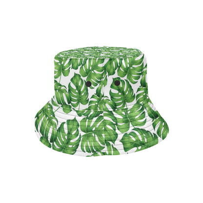 Palm Leaves Pattern Print Design PL08 Unisex Bucket Hat