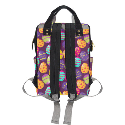 Easter Eggs Pattern Print Design RB04 Diaper Bag Backpack