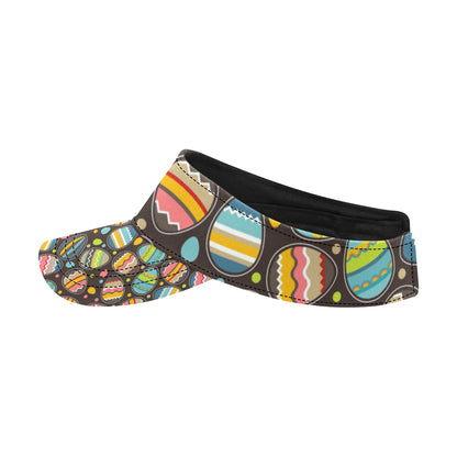 Easter Eggs Pattern Print Design RB03 Unisex Sun Visor