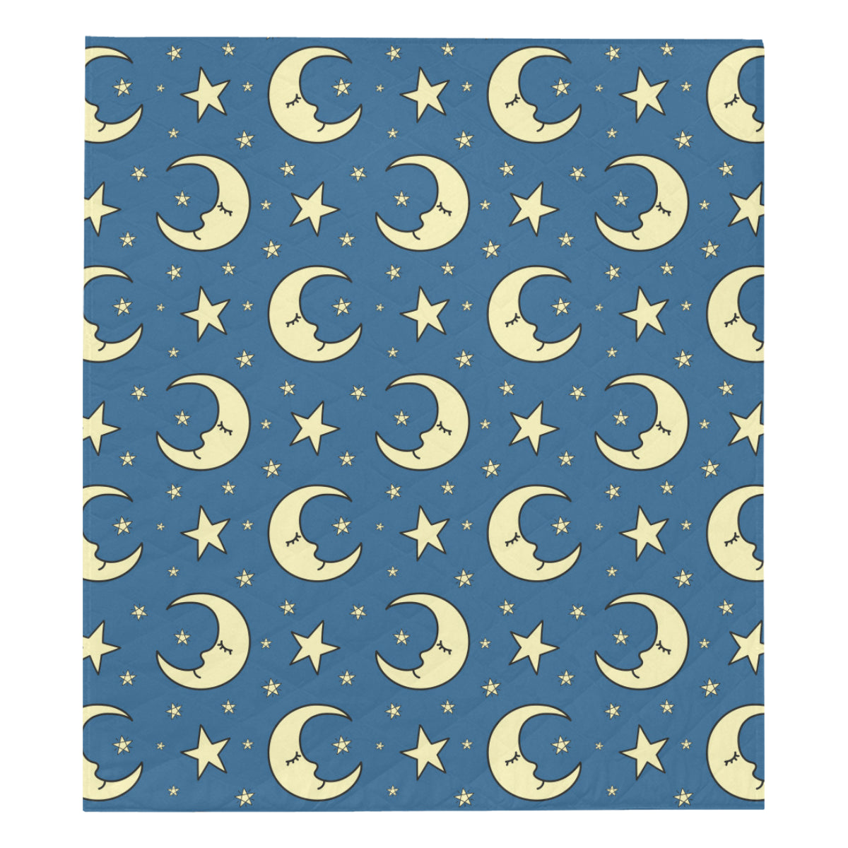 Moon Night Pattern Print Design 03 Premium Quilt