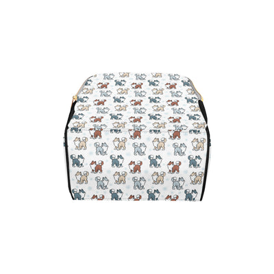 Alaskan Malamute Pattern Print Design 02 Diaper Bag Backpack