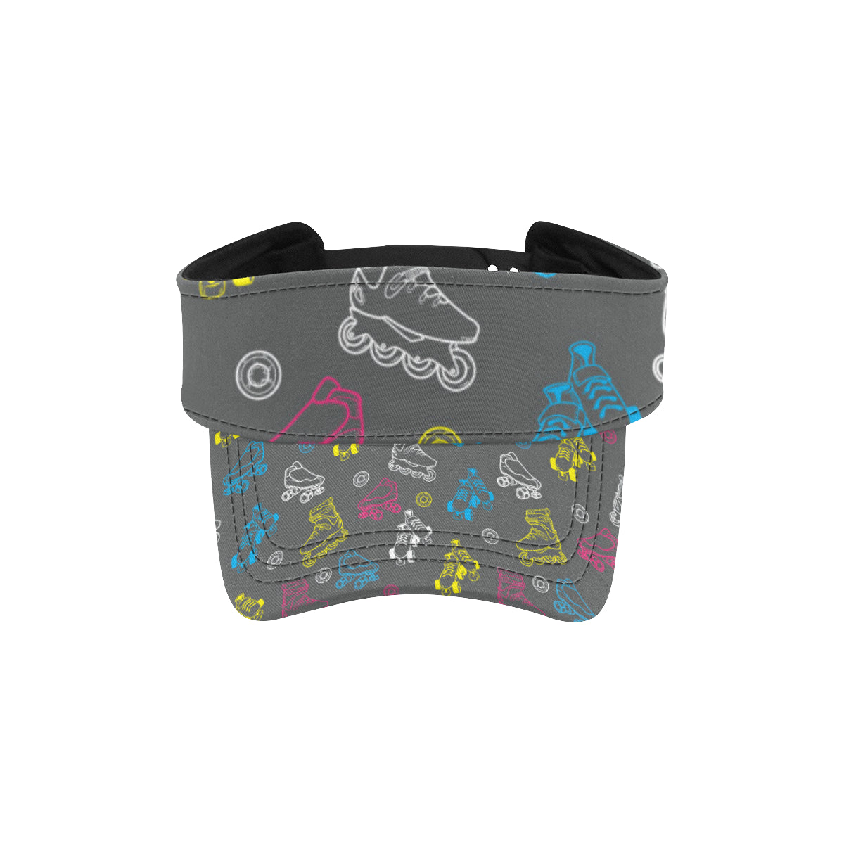 Roller skate Pattern Print Design A02 Unisex Sun Visor