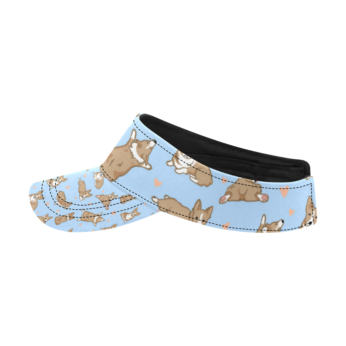 Pembroke Welsh Corgis Pattern Print Design A05 Unisex Sun Visor