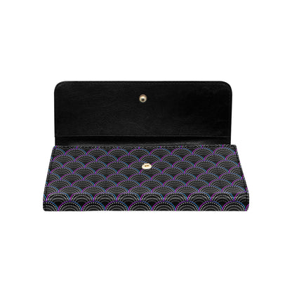 Mermaid Pattern Print Design 09 Women's Trifold Wallet