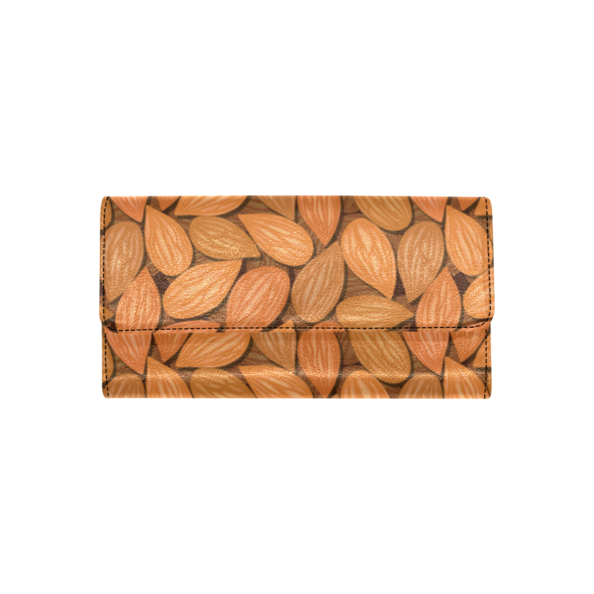 Almond Pattern Print Design 01 Women's Trifold Wallet