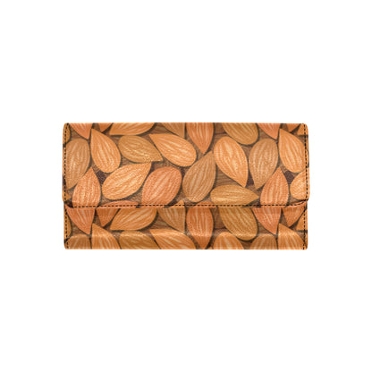 Almond Pattern Print Design 01 Women's Trifold Wallet