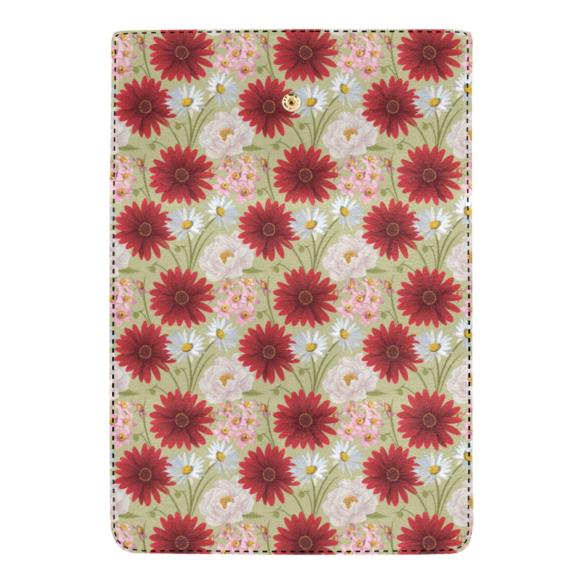 Gerberas Pattern Print Design GB07 Women's Trifold Wallet