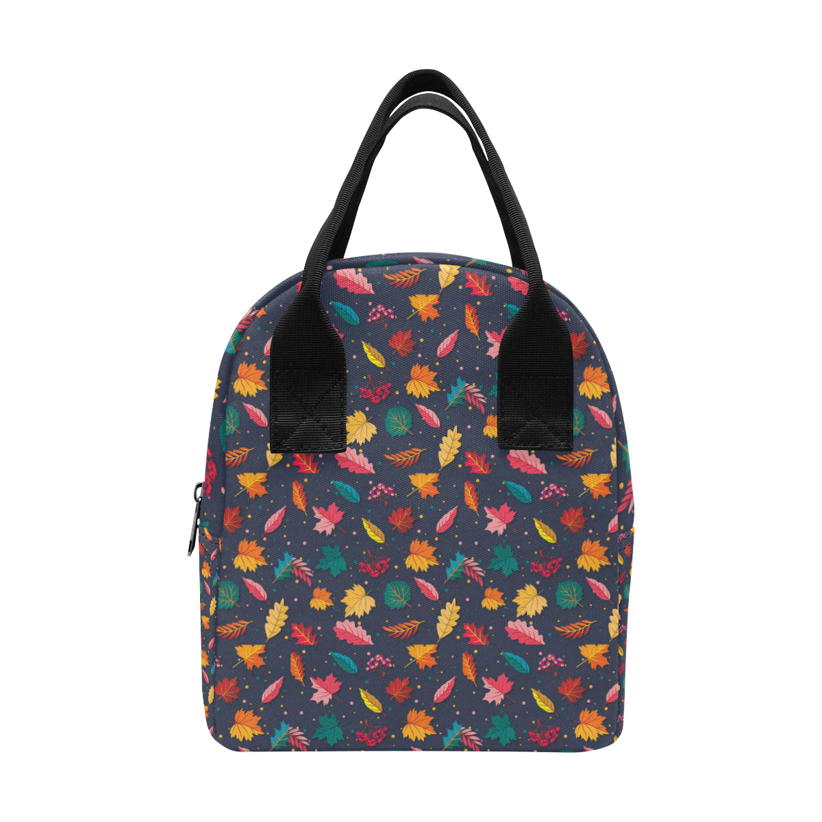 Elm Leave Colorful Print Pattern Insulated Lunch Bag