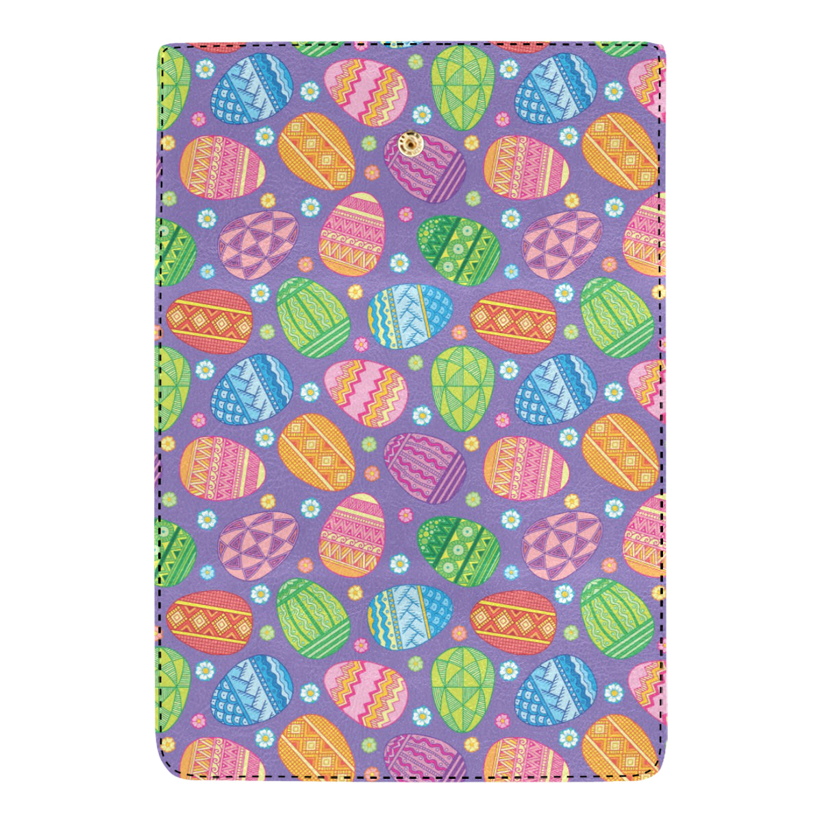Easter Eggs Pattern Print Design RB010 Women's Trifold Wallet
