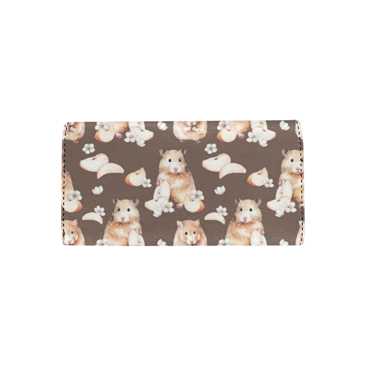 Hamster Pattern Print Design 03 Women's Trifold Wallet