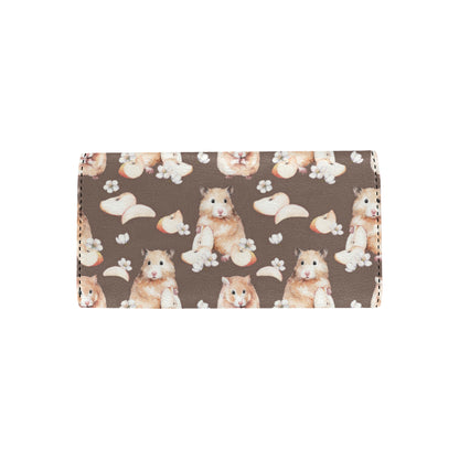 Hamster Pattern Print Design 03 Women's Trifold Wallet