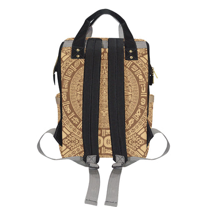 Mayan Pattern Print Design 01 Diaper Bag Backpack
