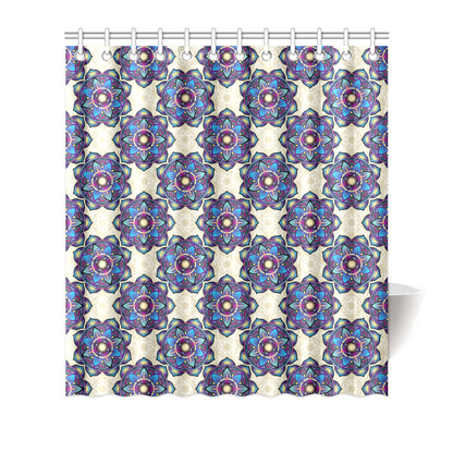 lotus Boho Pattern Print Design LO08 Shower Curtain