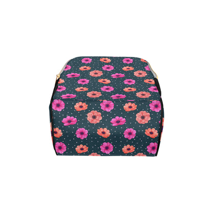 Anemone Pattern Print Design AM08 Diaper Bag Backpack
