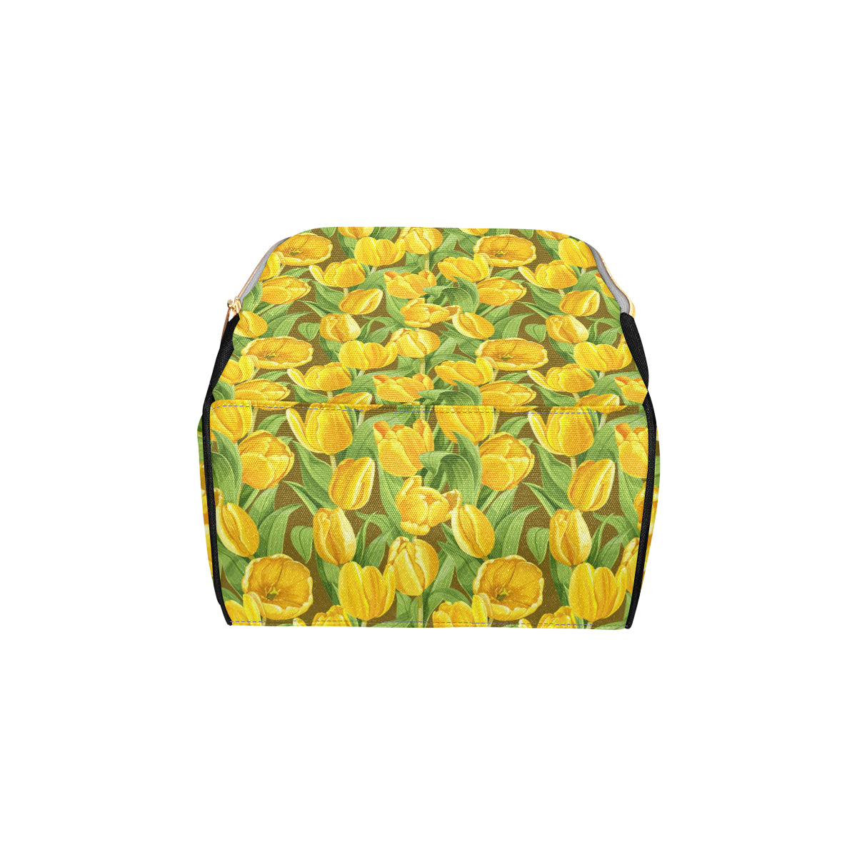 Tulip Yellow Pattern Print Design TP010 Diaper Bag Backpack