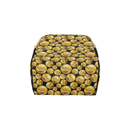 Bitcoin Pattern Print Design DO05 Diaper Bag Backpack