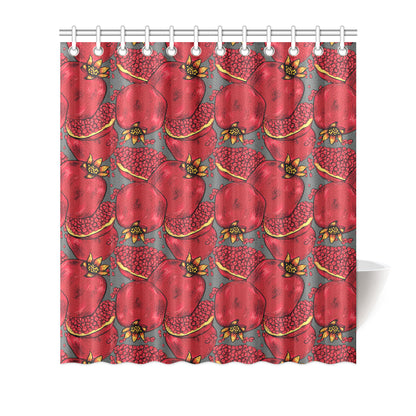 Pomegranate Pattern Print Design PG05 Shower Curtain