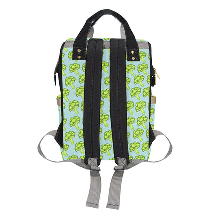 Broccoli Pattern Print Design 02 Diaper Bag Backpack
