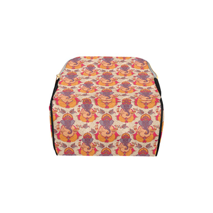 Ganesha Indian Pattern Print Design 02 Diaper Bag Backpack