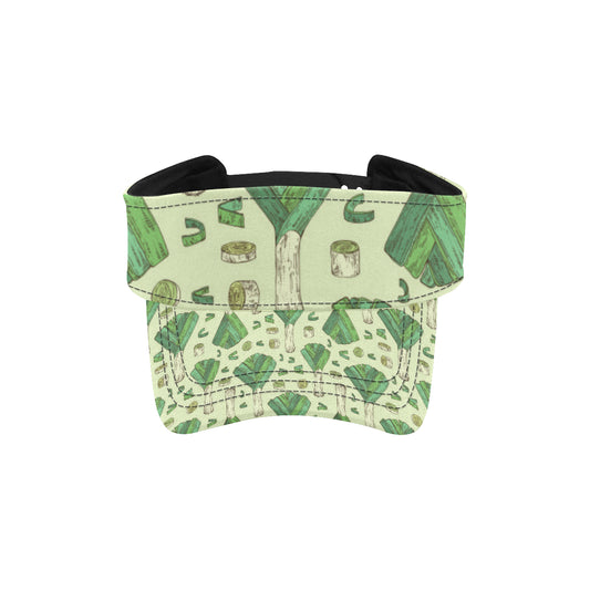 Leek Pattern Print Design 04 Unisex Sun Visor