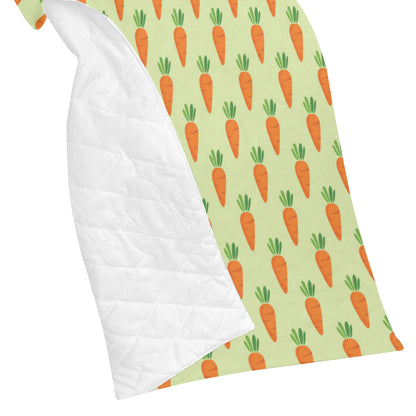 Carrot Pattern Print Design 02 Premium Quilt