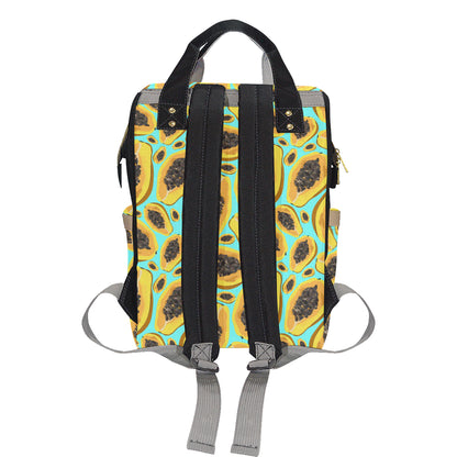 Papaya Pattern Print Design PP03 Diaper Bag Backpack