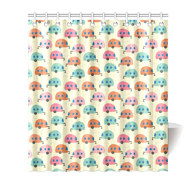 Camper Pattern Print Design 06 Shower Curtain