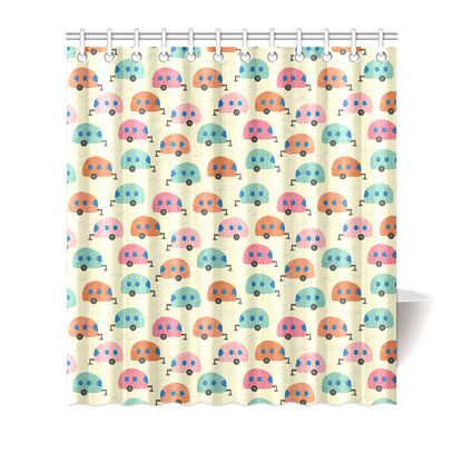 Camper Pattern Print Design 06 Shower Curtain