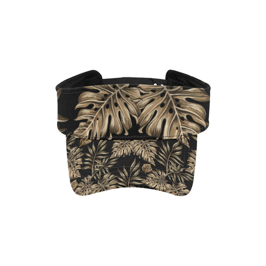 Brown Tropical Palm Leaves Unisex Sun Visor