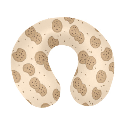 Biscuit Pattern Print Design 02 U-Shaped Travel Neck Pillow
