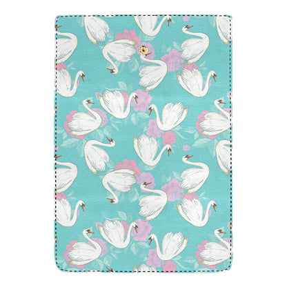 Swan Pattern Print Design 03 Women's Trifold Wallet