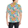 Donut Pattern Print Design DN01 Men Polo Shirt