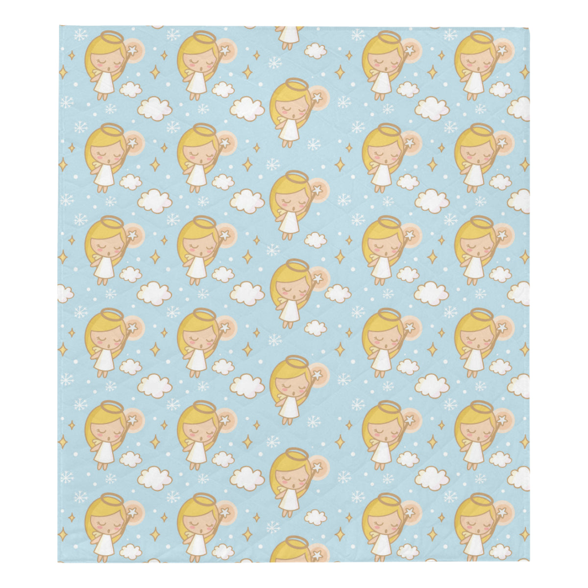 Angel Pattern Print Design 05 Premium Quilt