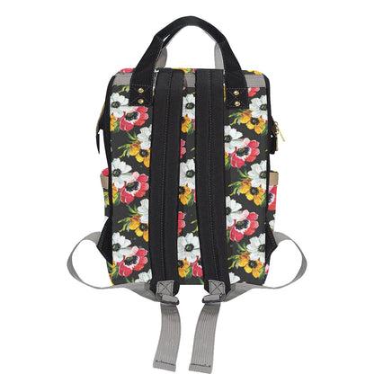 Anemone Pattern Print Design AM07 Diaper Bag Backpack