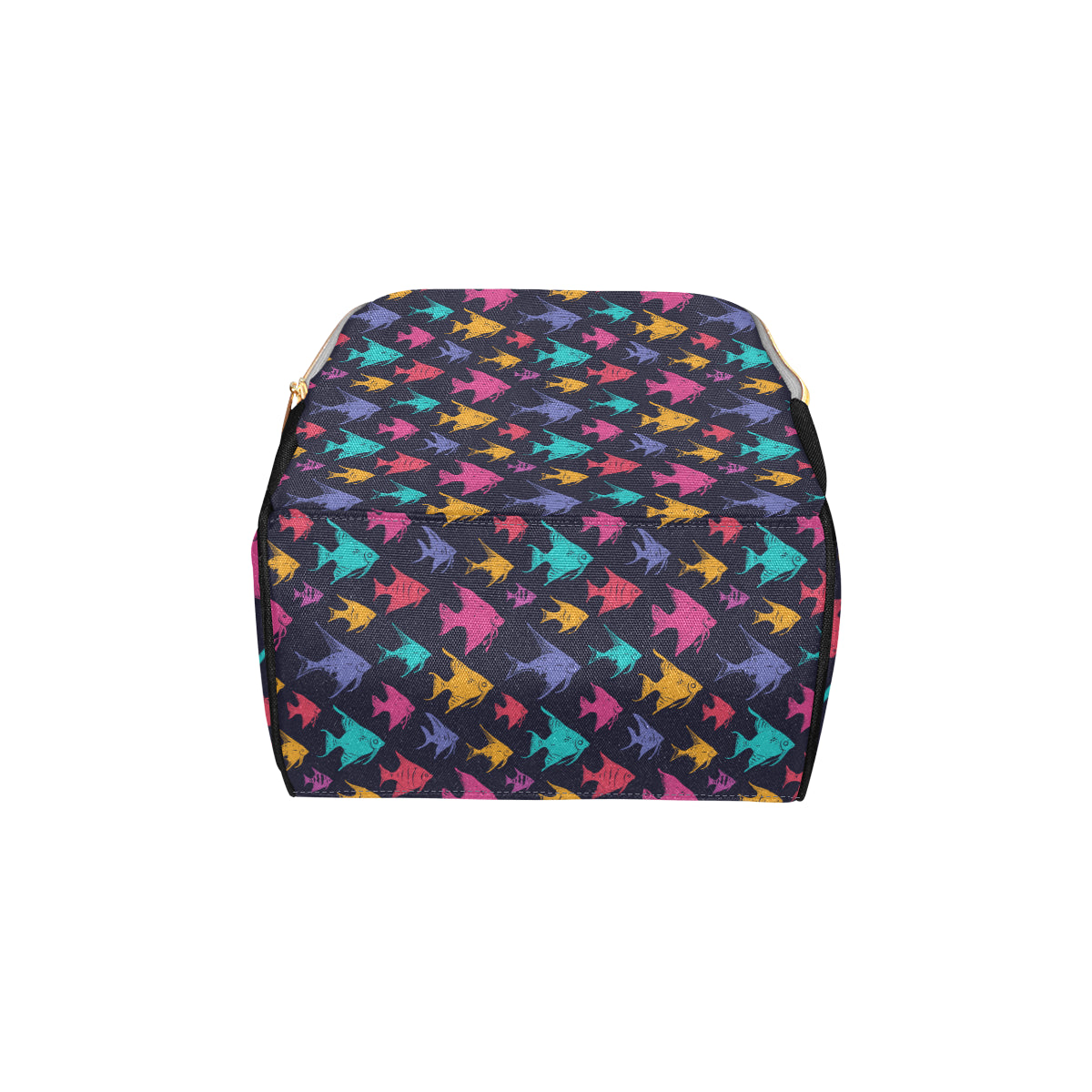 Angelfish Colorful Pattern Print Design 03 Diaper Bag Backpack
