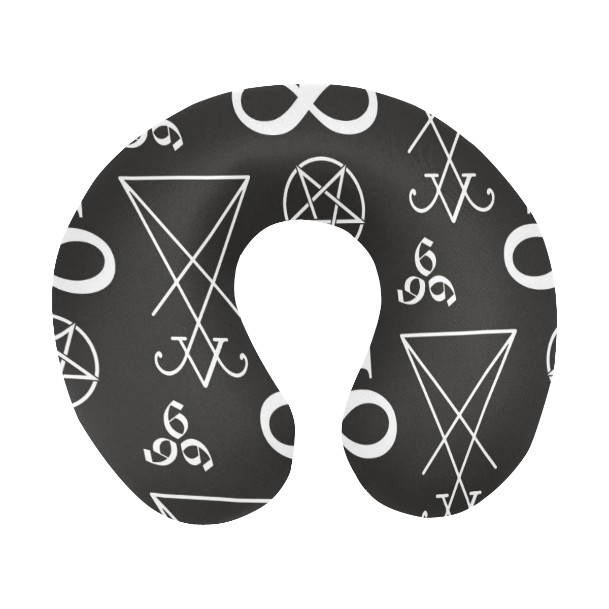 Pentagram Pattern Print Design A04 U-Shaped Travel Neck Pillow