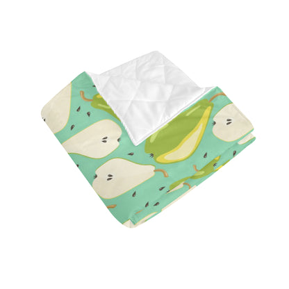 Pear Pattern Print Design PE04 Premium Quilt