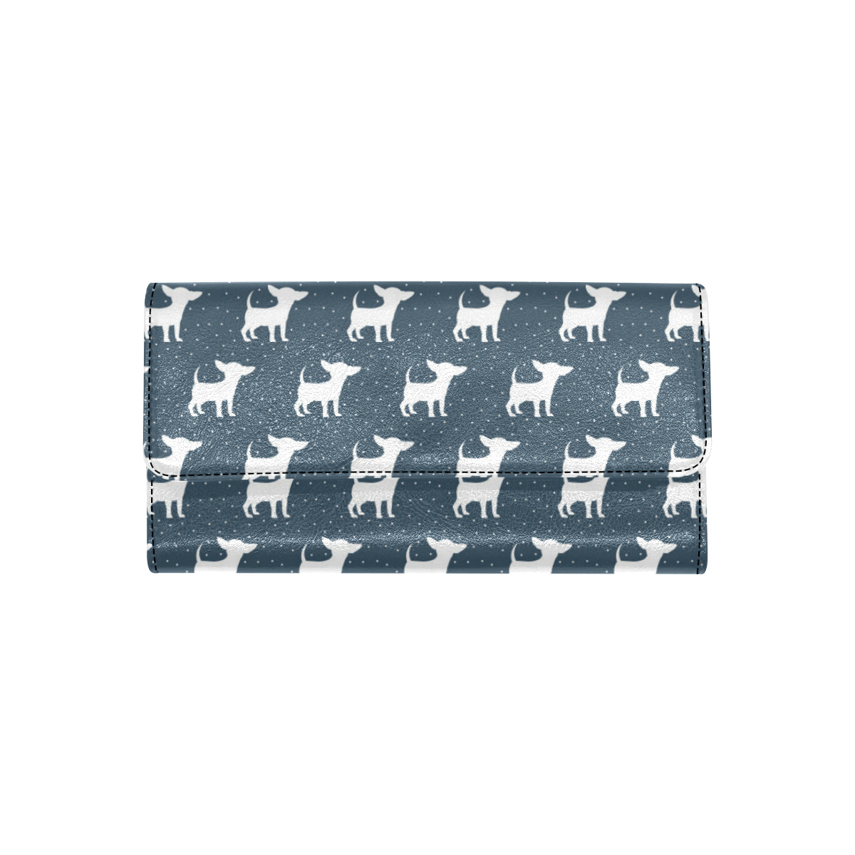 Chihuahua Pattern Print Design 03 Women's Trifold Wallet