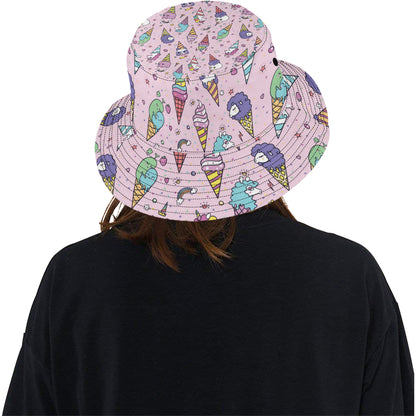 Ice Cream Pattern Print Design IC05 Unisex Bucket Hat