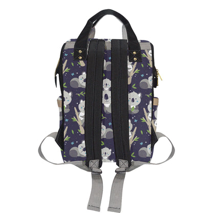 Koala Pattern Print Design 04 Diaper Bag Backpack
