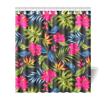 Bird Of Paradise Pattern Print Design BOP014 Shower Curtain