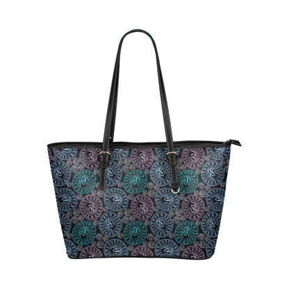 Eye of Horus Ethnic Pattern Leather Tote Bag