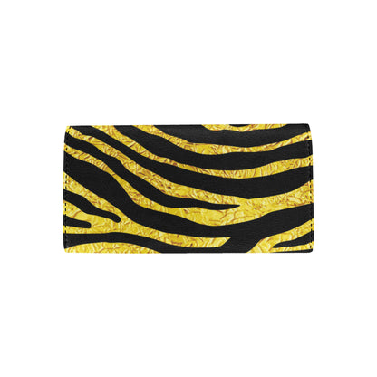 zebra Gold Women's Trifold Wallet