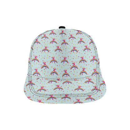 Fairy with Rainbow Print Pattern Snapback Cap