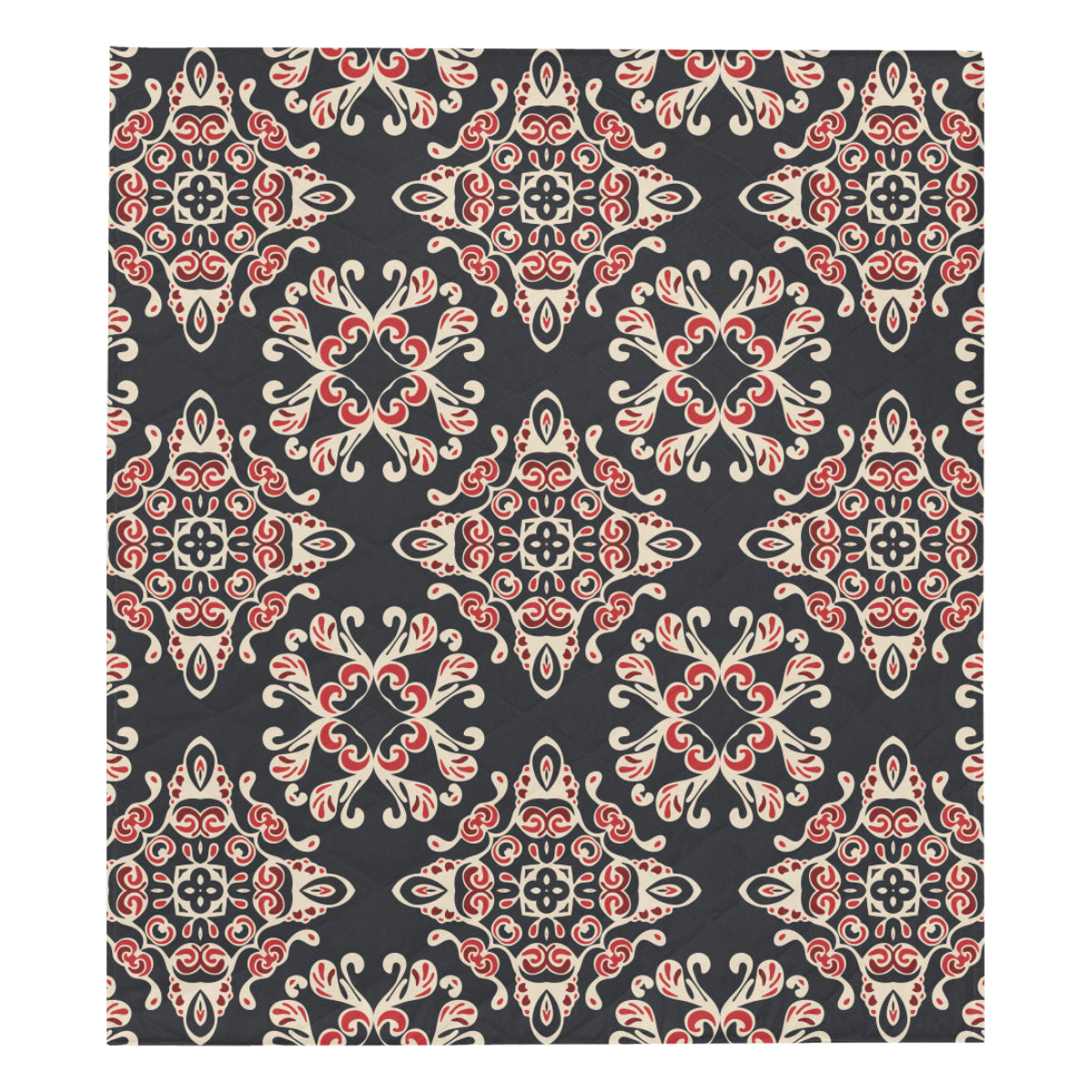 Medallion Pattern Print Design 01 Premium Quilt