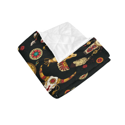 Native American Symbol Pattern Premium Quilt