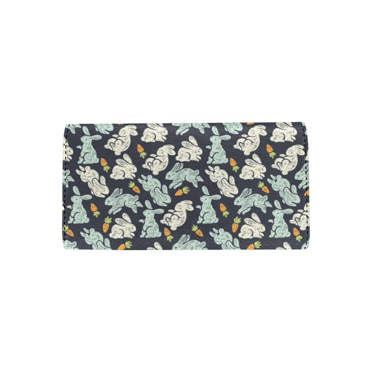 Bunny Pattern Print Design 04 Women's Trifold Wallet