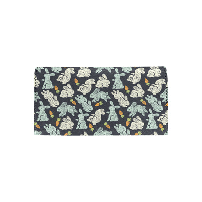 Bunny Pattern Print Design 04 Women's Trifold Wallet